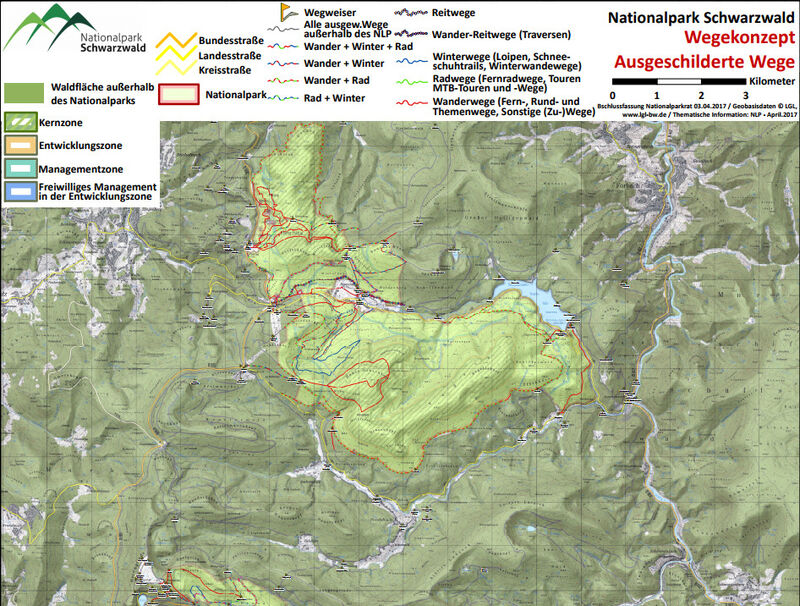 Wegekonzept Nationalpark Schwarzwald